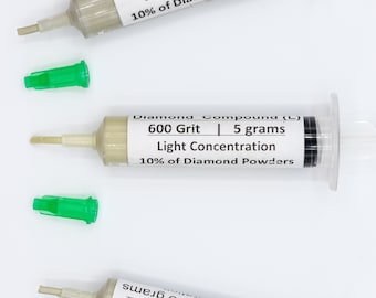 Diamond Polishing Compound, 600-1500 Grit, Lapping Paste, USA Made