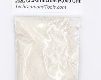 5000 Grit Diamond Polishing Powder, 3 Micron, for Metal, Glass, Gemstones