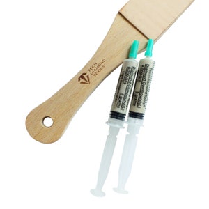 Knife Sharpening Kit of Leather Strop, 3 Diamond Pastes and A Wool Cloth, Knife Sharpener, Diamond Stropping Compound, Sharpening Leather