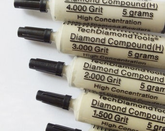 Diamond Polishing Compound, Grit 1200-4000, USA Made, 5 Units