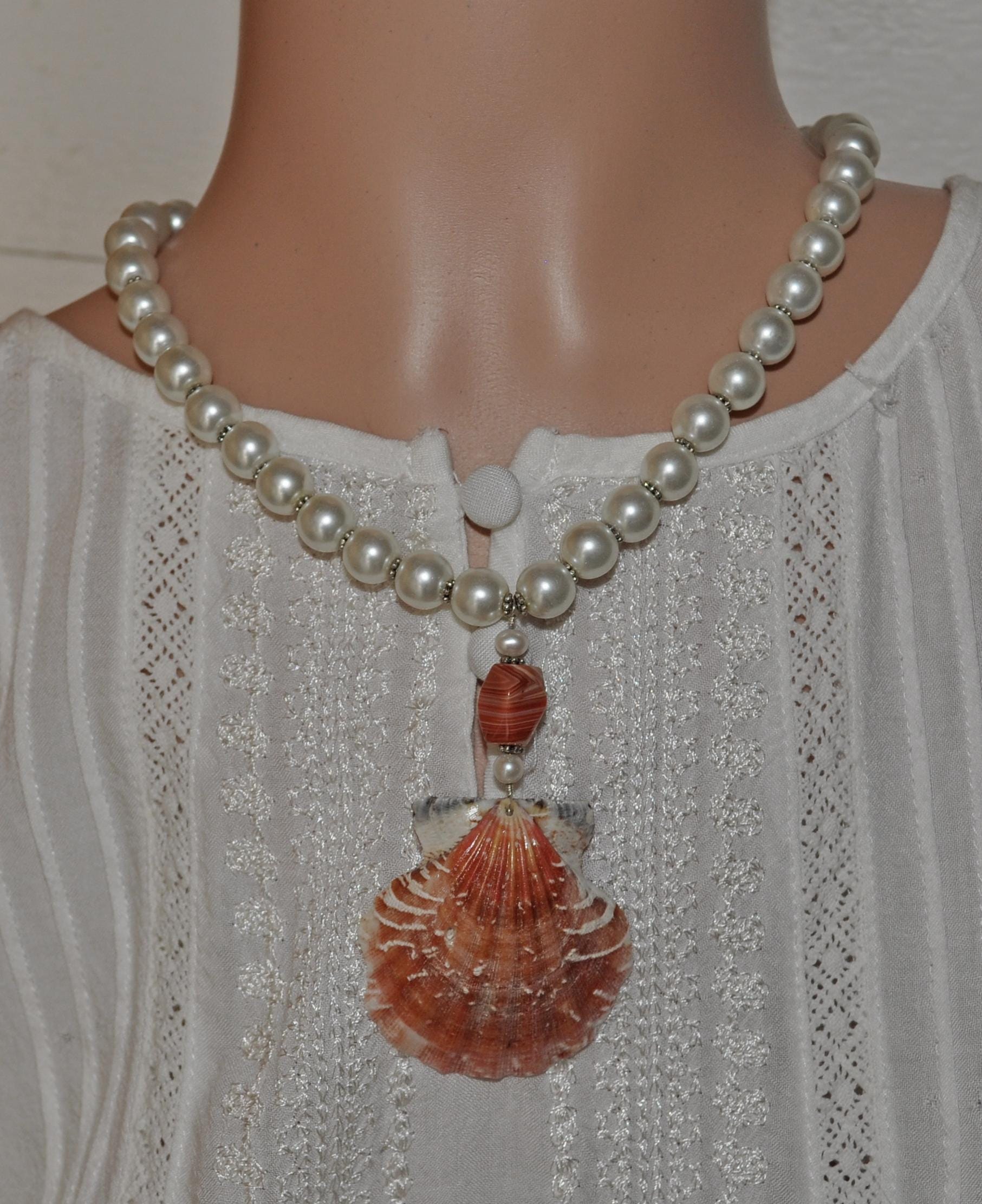 Ocean agate spike necklace main image 0
