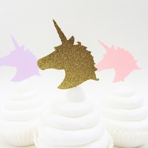 Unicorn Cupcake Topper, Unicorn Party, Unicorn First Birthday, Unicorn 1st Birthday, Unicorn Party Decorations, Unicorn Party Supplies image 3