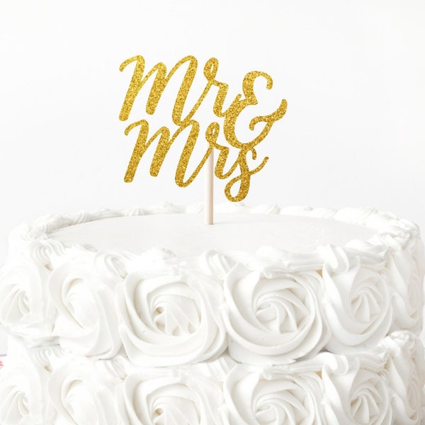 Mr & Mrs Cake Topper, Bridal Shower Decor, Engagement Party, Wedding Cake Topper, Cake Decorations, Mr and Mrs Sign, Mr Mrs Centerpiece