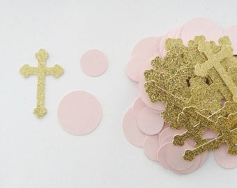 Cross Confetti, Communion Party, Confirmation Decorations, Baptism Confetti, Communion Decorations, Confirmation Party, Baptism Party Decor