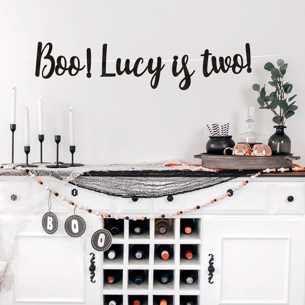 Boo! I'm Two Banner Birthday Party, A Little Boo is Turning Two, 2nd Birthday, Halloween Party Decor, Two Spooky, Boo Im Two Ideas