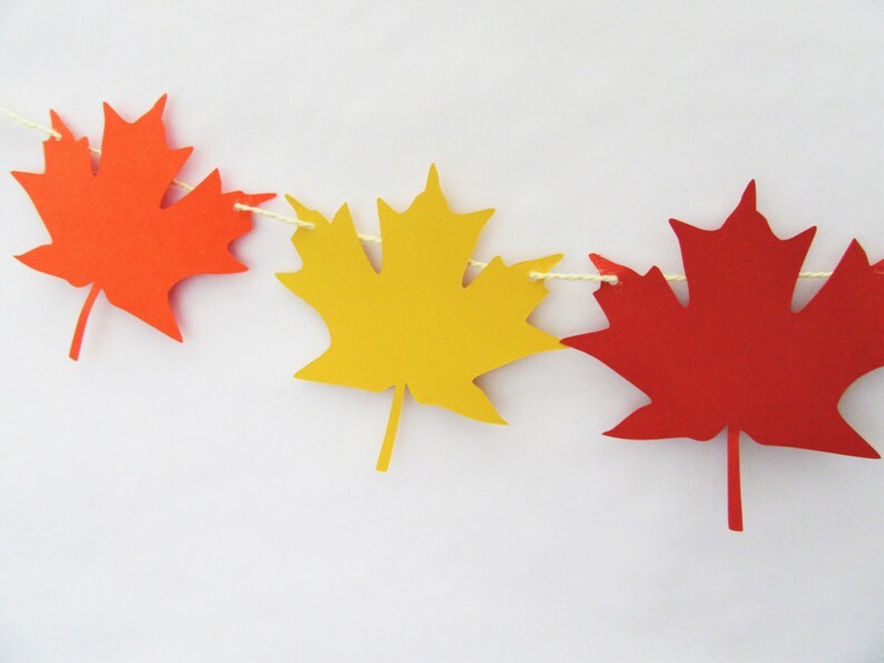Leaf Banner Fall Wedding Decor Autumn Decorations Fall Party Decor Fall Birthday Fall Banner Autumn Banner Fall Party Decorations