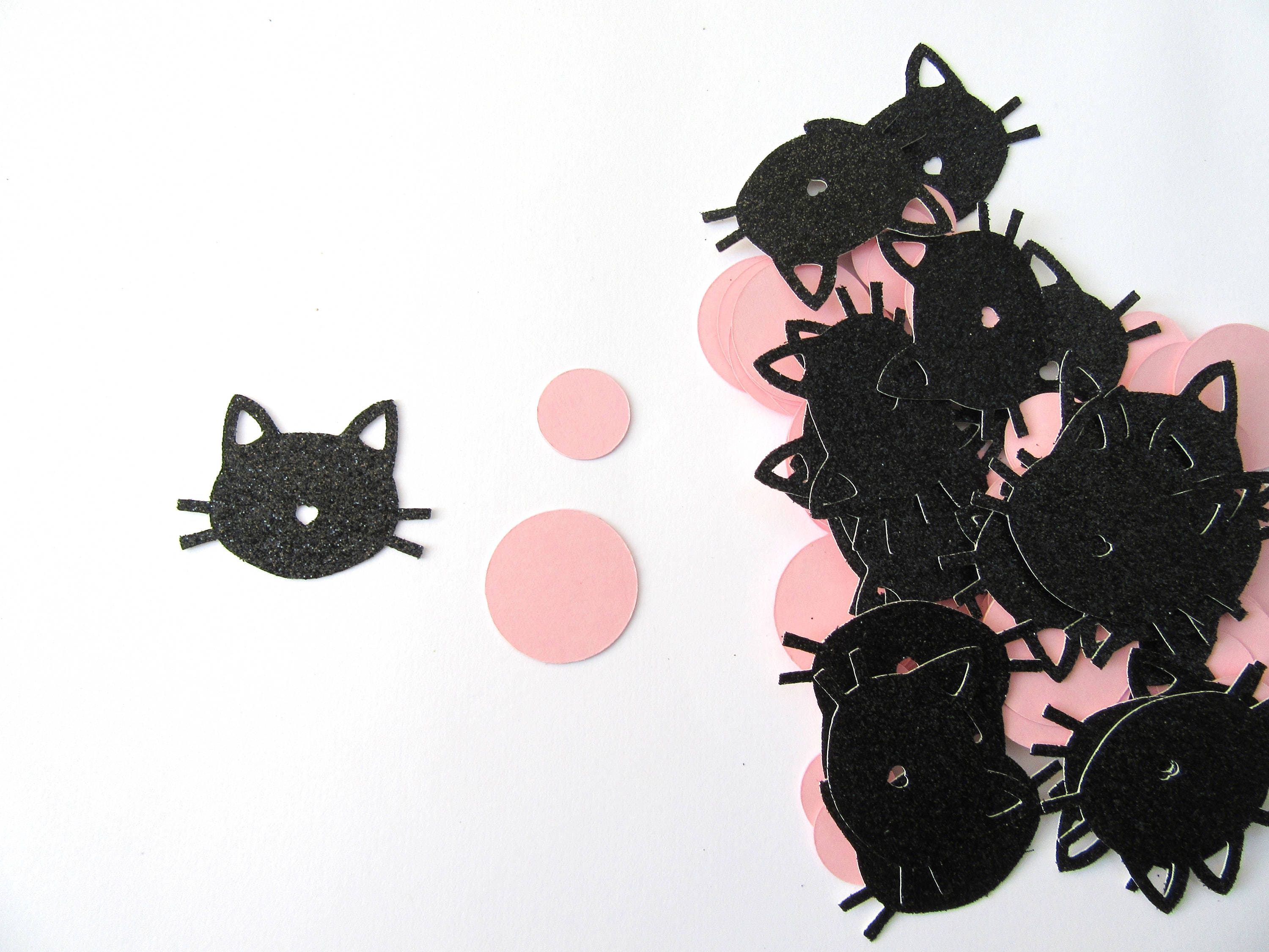 Cat Confetti Kitten Confetti Kitty Cat Confetti Cat Theme Etsy
