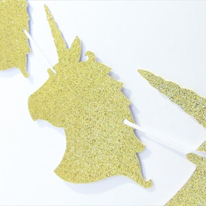 Unicorn Banner, Unicorn Party Decor, Unicorn Birthday Party, Gold Glitter Unicorn Banner, Unicorn Backdrop, Unicorn Photo Prop, Unicorns