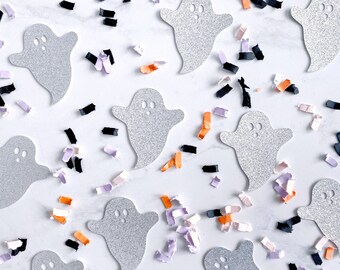 Halloween Confetti, Cute Ghost Party, Halloween Party, Spooky Decoration, Boo I'm Two, Pastel Halloween, Pink Halloween, Ghost Die Cuts