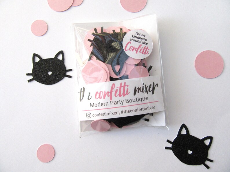 Cat Confetti Kitten Confetti Kitty Cat Confetti Cat Theme Etsy