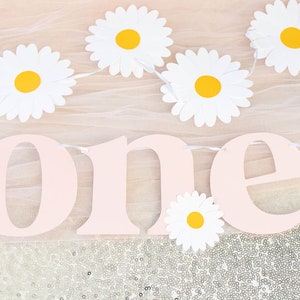 Daisy Banner, Daisy Party Decor, Flower Birthday, Daisy Garland, Custom Banner, Retro Groovy Decorations, 70s theme, 60s party, flower power image 5