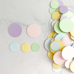Pastel Rainbow Confetti, 150 PIECES, Rainbow Party, Unicorn Birthday, Ice Cream Party, Rainbow Birthday Decorations, Pastel Party Supplies
