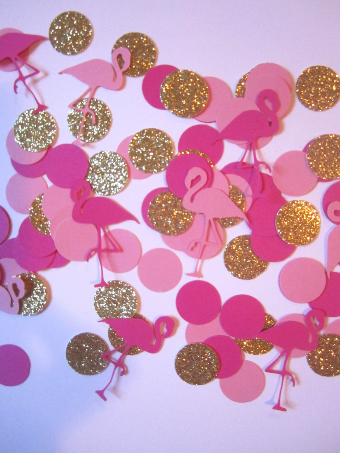 Flamingo Confetti Flamingo Party Hawaiian Party Luau Etsy