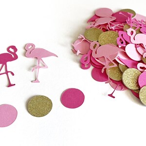 150 Pieces Flamingo Confetti – Paper Party Supplies, Birthday Decorations, Handmade In USA
