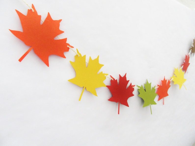 Leaf Banner Fall Wedding Decor Autumn Decorations Fall Party Decor Fall Birthday Fall Banner Autumn Banner Fall Party Decorations
