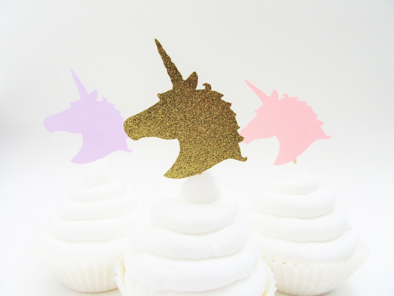 Unicorn Cupcake Topper, Unicorn Party, Unicorn First Birthday, Unicorn 1st Birthday, Unicorn Party Decorations, Unicorn Party Supplies image 3