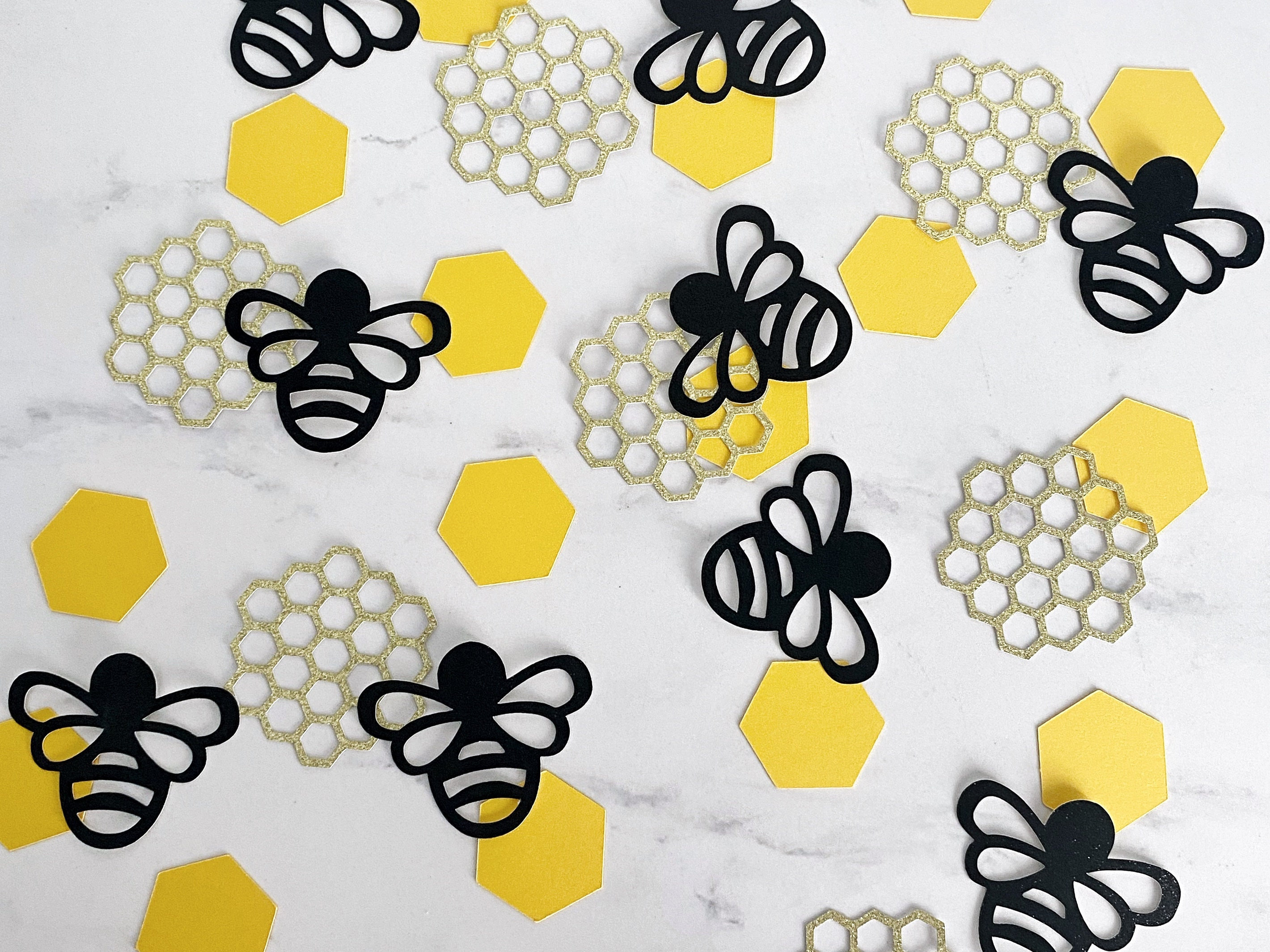 Bee Confetti What will it Bee Gender Reveal Bee Baby Shower Bee Party Bumblebee Birthday Bee Theme Mommy to Be Bee Decoration