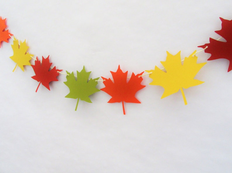 Leaf Banner Fall Wedding Decor Autumn Decorations Fall Party Decor Fall Birthday Fall Banner Autumn Banner Fall Party Decorations