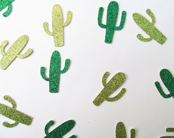 Cactus Confetti, Cactus Party Decor, Taco Party, Fiesta Party, Glitter Cactus Cut Outs, Fiesta Birthday, Cactus Shower Decor, Cactus Theme