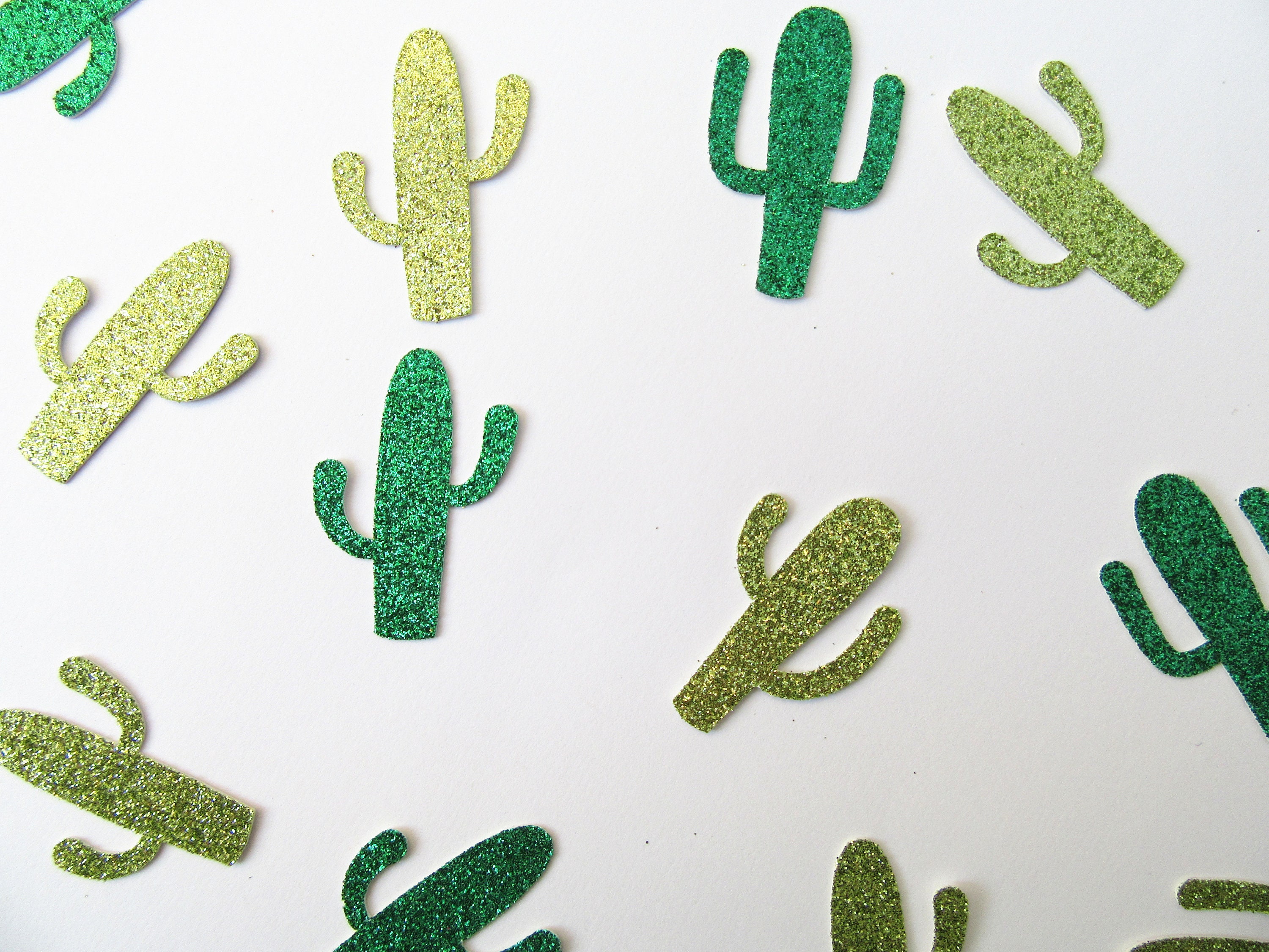 Cactus Confetti Cactus Party Decor Taco Party Fiesta Party Glitter Cactus Cut Outs Fiesta Birthday Cactus Shower Decor Cactus