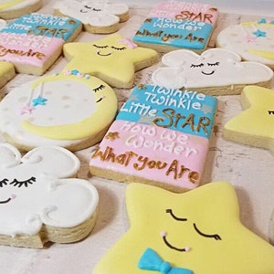 Gender reveal sugar cookies