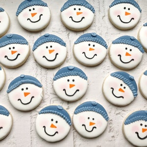 Snowman cookies- 1 dozen