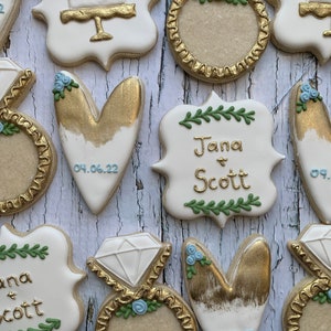 Bridal shower/ wedding cookies - 1 dozen