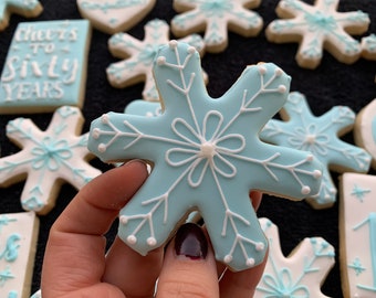 60th birthday cookies-1dozen