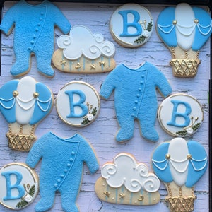 Baby boy cookies - 1 dozen