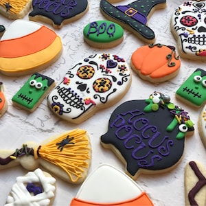 Assorted halloween cookies-1 dozen
