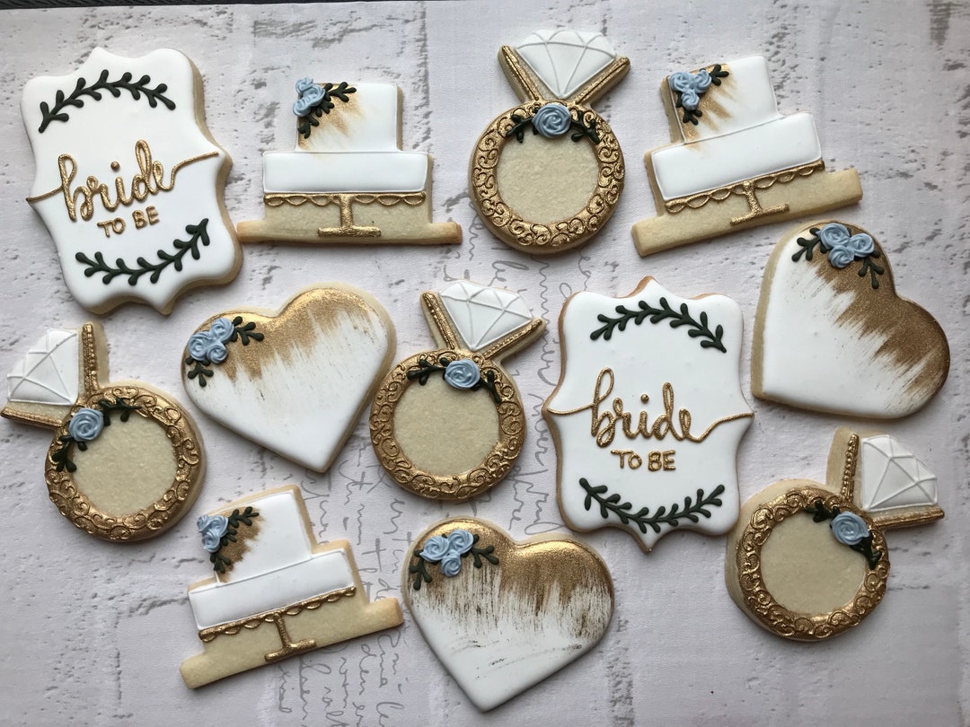 Bride to Be Bridal Shower Cookies -1 Dozen - Etsy