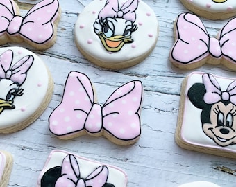 Mini Mouse and Daisy Duck cookies- 1 dozen