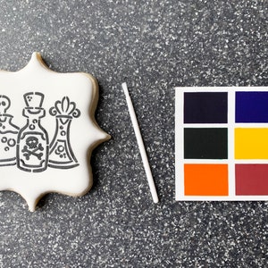 Paint your own halloween cookie