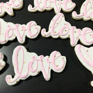 Love” sugar cookies-1 dozen
