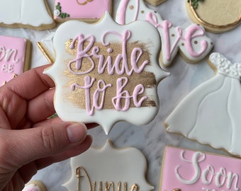 Bride to be cookies- 1 dozen