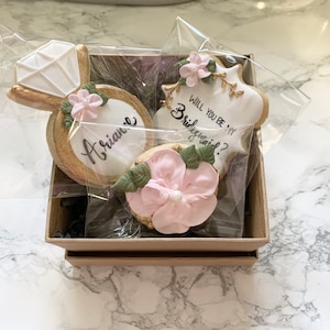 Bridesmaid proposal cookie set