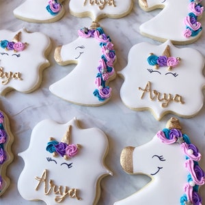 Unicorn sugar cookies-1 dozen