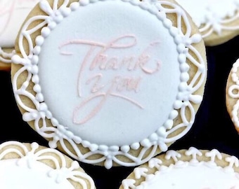 Thank you sugar cookies- 1 dozen