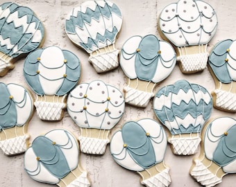 Hot air balloon sugar cookies. -1 dozen