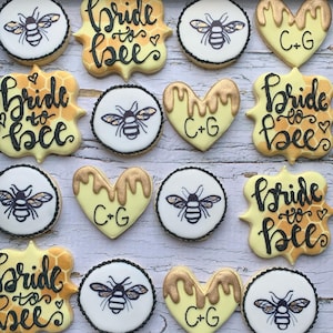 Bride to Bee sugar cookies -1 dozen