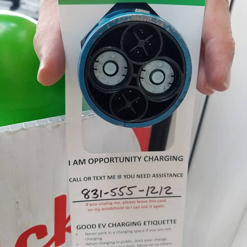 EV Etiquette Survival Pack Hang Tags, Charge Notices and Sticky Note