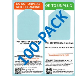 100-PACK Electric Vehicle Charging Hangers