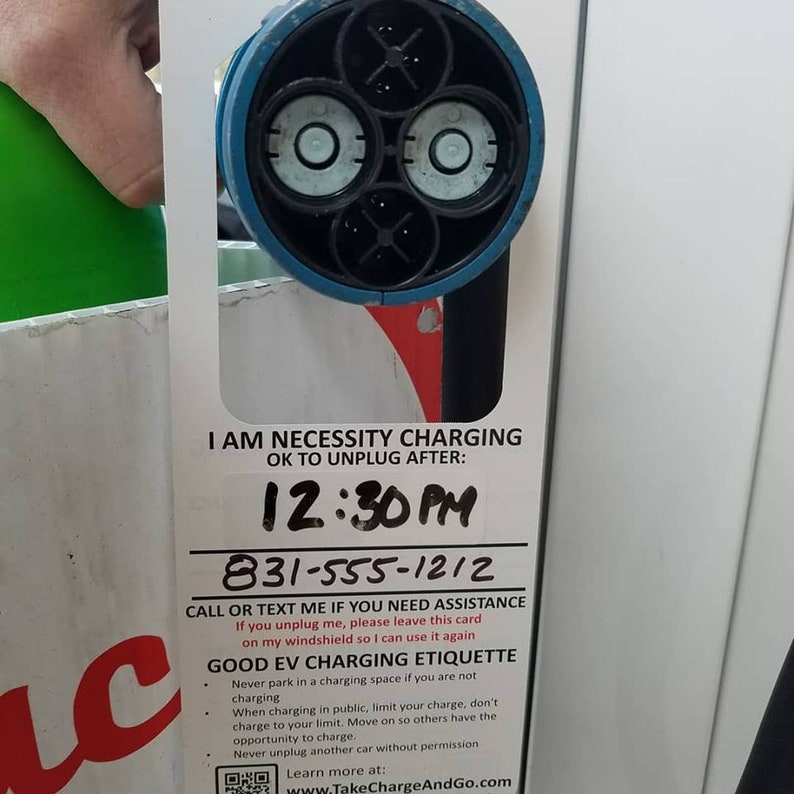 Electric Vehicle Charging Hangers Etsy