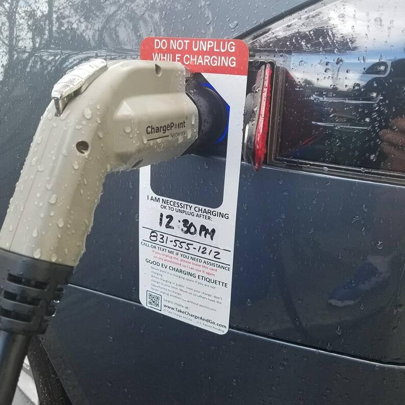 10PACK Electric Vehicle Charging Hangers Etsy