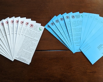 Combo Blocked Charger Pack: 12 ICE_Blocked Notices / 12 EV_Blocked Notices (24 Total)