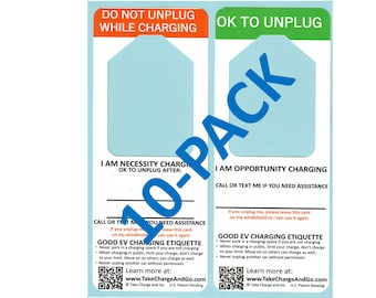 10-PACK Electric Vehicle Charging Hangers