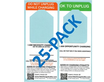 25-PACK Electric Vehicle Charging Hangers