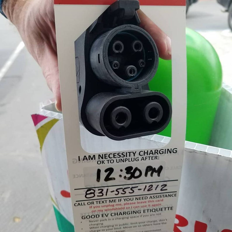 100PACK Electric Vehicle Charging Hangers Etsy