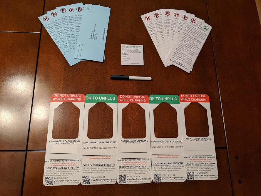 EV Etiquette Survival Pack - Hang Tags, Charge Notices and Sticky Note Requests