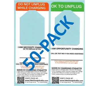 50-PACK Electric Vehicle Charging Hangers